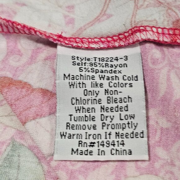 Johnny Was Frame Relaxed Dolman Sleeve Floral Tee Top Blouse Size L Multicolor - Picture 12 of 12